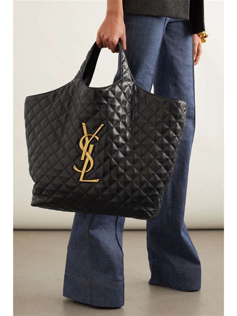 saint laurent quilted tote|ysl quilted tote bag.